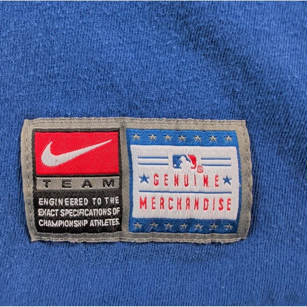 Vtg Chicago CUBS NIKE Team Shirt Mens L Genuine Merchandise Embroidered Logo EUC